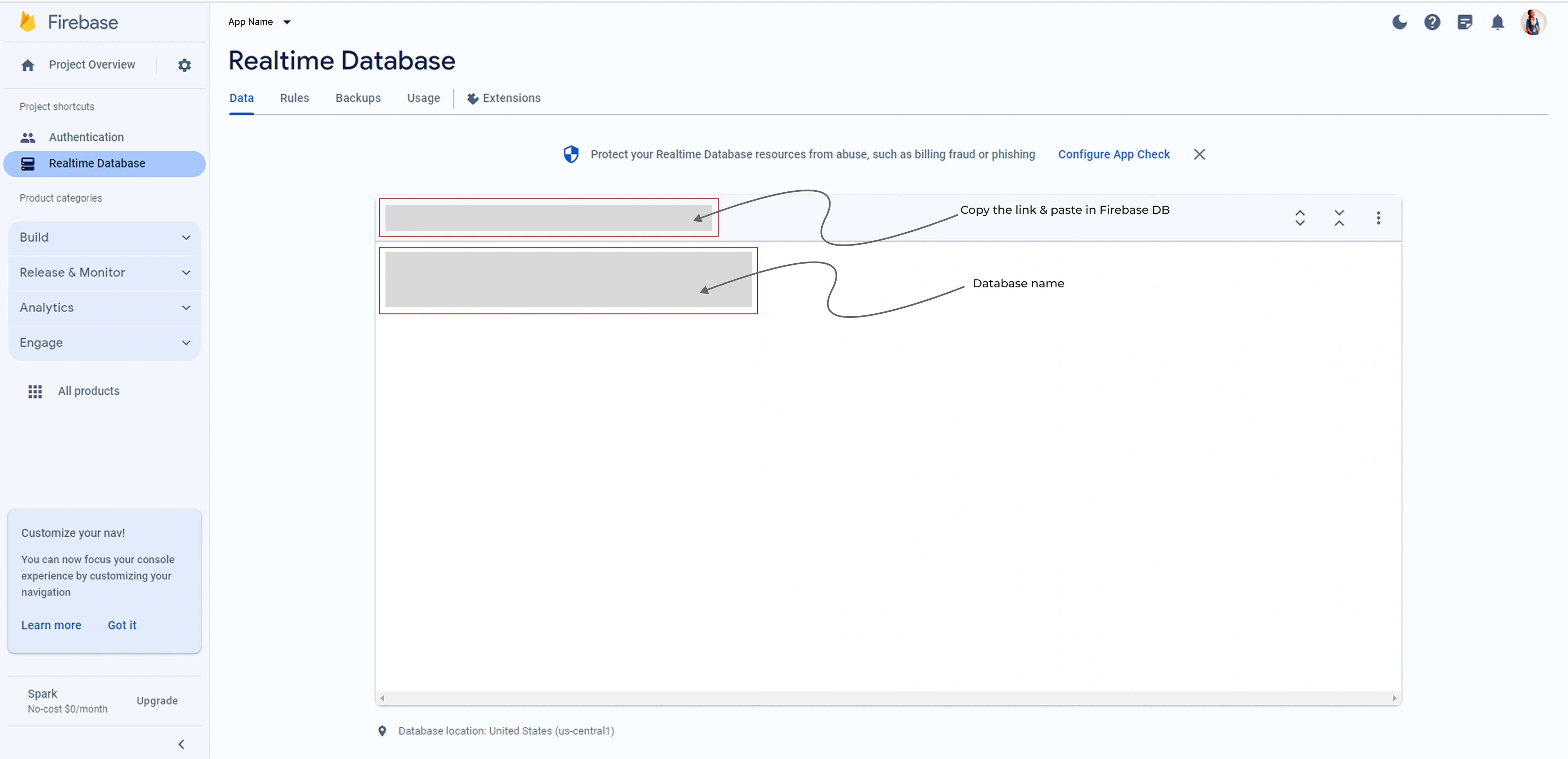 Firebase permissions settings